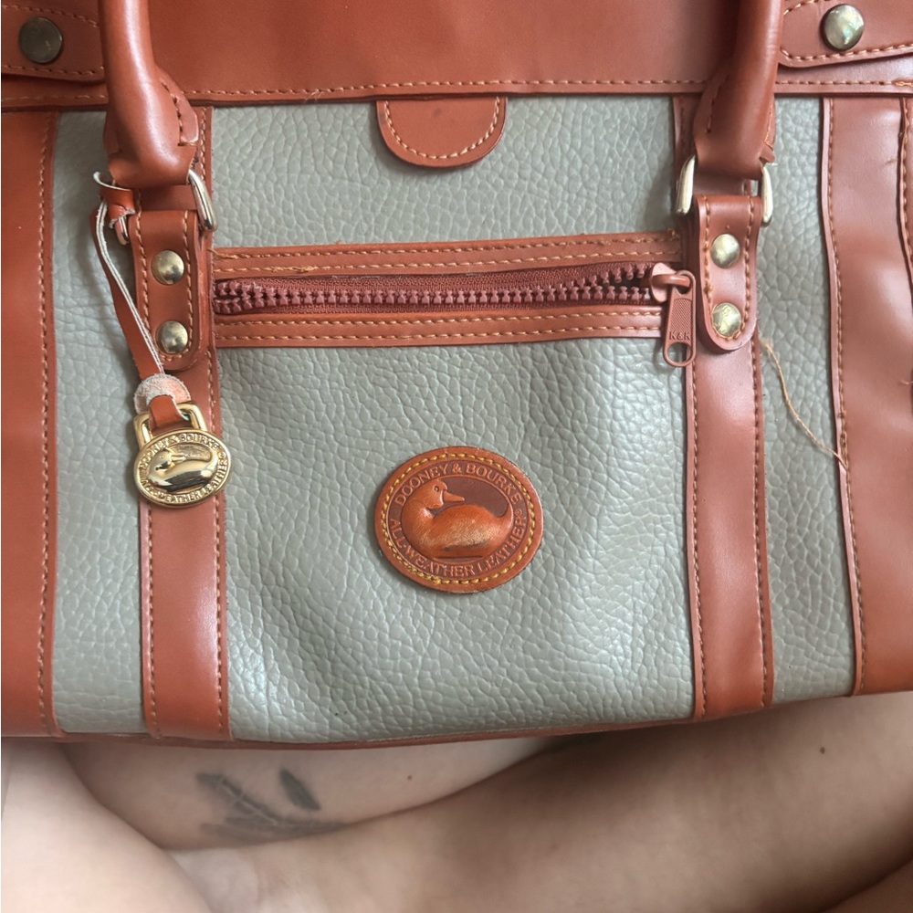 Dooney & Bourke Brown and Gray Satchel